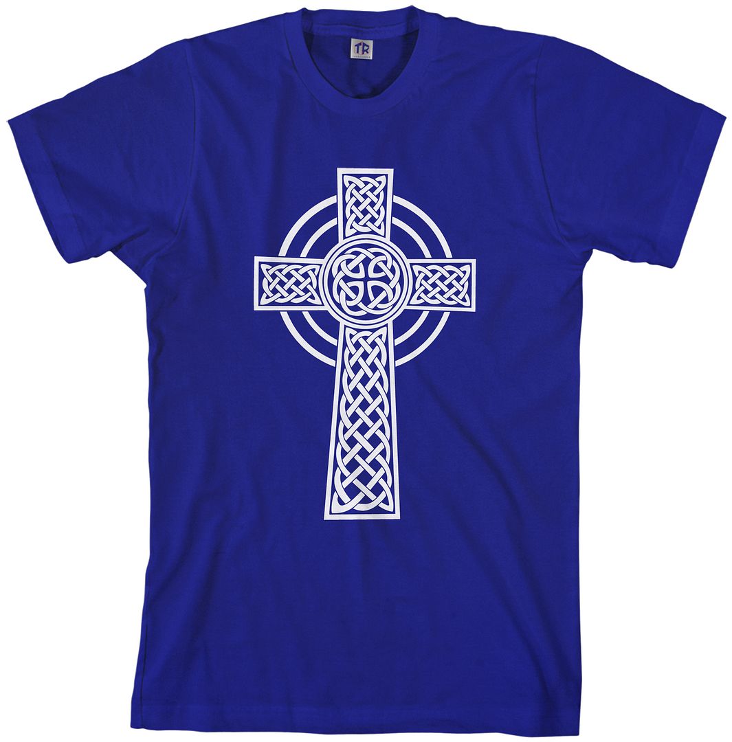 Threadrock Men's Celtic Cross Tshirt Irish Pride Religious eBay